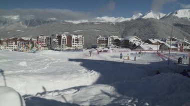 Rosa Yaylası 1170 metre rakımda ski resort stok görüntüleri video otelleri