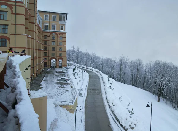 Solis Soczi Hotel Upper Gorky Gorod - całoroczny kurort 960 metrów nad poziomem morza — Zdjęcie stockowe