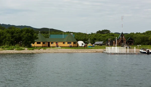 オゼルノフ スキー千島湖に川の源。南カムチャツカ自然公園. — ストック写真