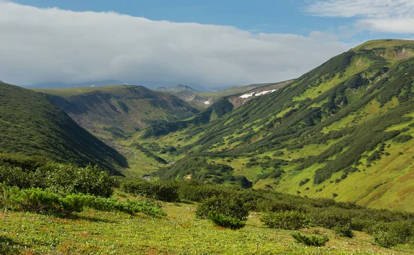 Beautiful summer view of Viluchinsky pass — Stock Photo, Image