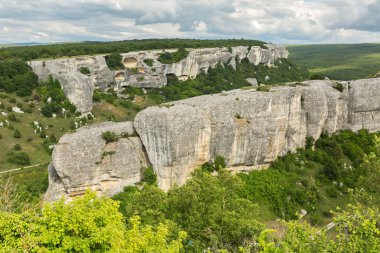 Güzel görünüm için Cave City Eski-Kermen Kırım'yukarıdan