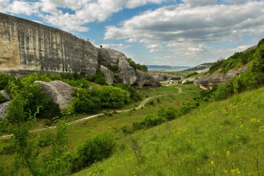 Cherkez Kermen Valley, Crimea Cave City