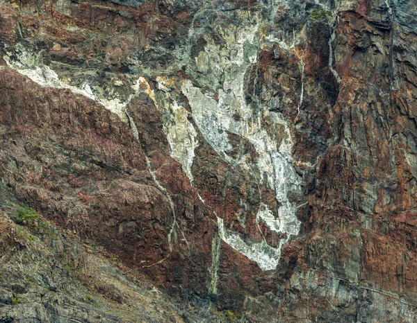 Rock målningar på kusten i Russkaya Bay i sydvästra delen av Avacha viken i Stilla havet — Stockfoto