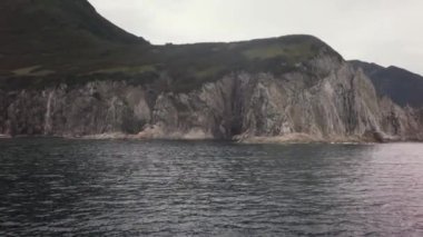 Russkaya Bay Avacha Körfezi Pasifik Okyanusu stok görüntüleri video güneybatı kesiminde