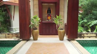 Hotel Lounge Samui Buri Beach Resort stok görüntüleri video