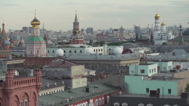 Panorama del centro di Mosca dal video dello stock della piattaforma di osservazione — Video Stock