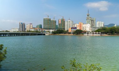 Sanya şehir Hainan Adası Sanya nehirde çıkabilir