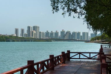 Sanya şehir Hainan Adası Sanya nehirde çıkabilir