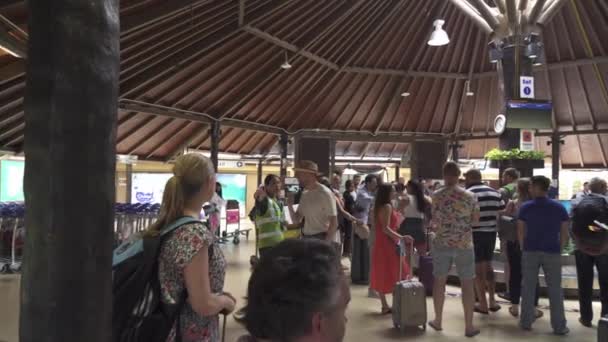 UNIQUE Samui Havalimanı içinde açık hava stok görüntüleri video — Stok video