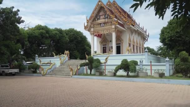 Temple Wat Khunaram em Koh Samui na Tailândia imagens de vídeo — Vídeo de Stock