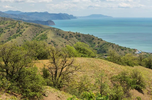 Побережье Черного моря Крымского полуострова — стоковое фото