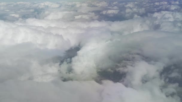 Vista aérea de nuvens cumulus sobre Moscou Região de imagens de estoque de vídeo — Vídeo de Stock