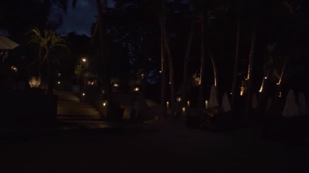 インピアナ リゾート チャウエン ノイ ストック映像ビデオの夜ホテルの領土 — ストック動画