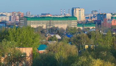 Yaz Omsk şehir merkezi yerleşim alanı