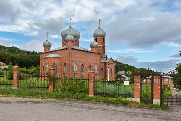 Tempel av den heliga stora martyr och healer panteleimon Royaltyfria Stockfoton