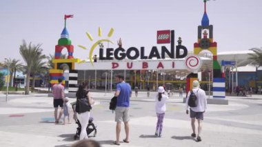 Dubai Legoland stok görüntüleri video Dubai parklar ve tatil köyleri