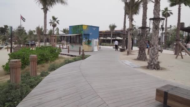 New beach and entertainment space La Mer stock footage video — Stock Video