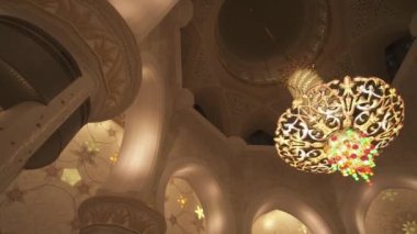Büyük Sheik Zayed Camisi altı en büyük camilerinden dünya stok görüntüleri video içinde olduğunu