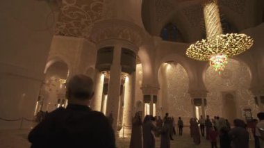 Büyük Sheik Zayed Camisi altı en büyük camilerinden dünya stok görüntüleri video içinde olduğunu