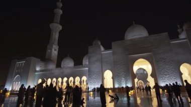 Büyük Sheik Zayed Camisi altı en büyük camilerinden dünya stok görüntüleri video içinde olduğunu