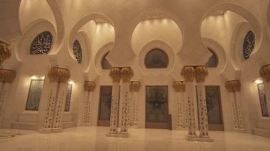 Büyük Sheik Zayed Camisi altı en büyük camilerinden dünya stok görüntüleri video içinde olduğunu