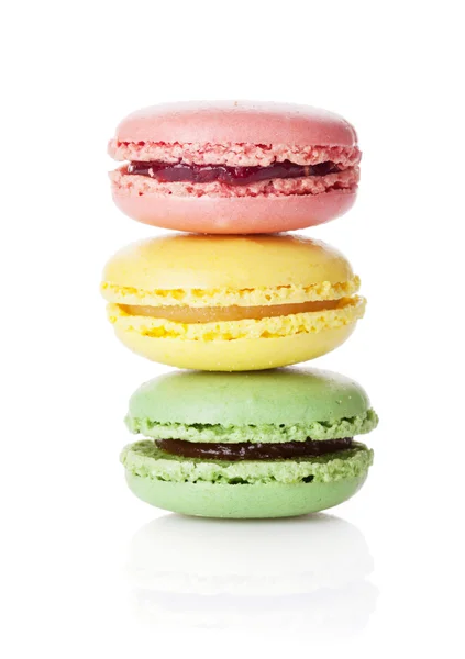 Biscotti macarons colorati — Foto Stock