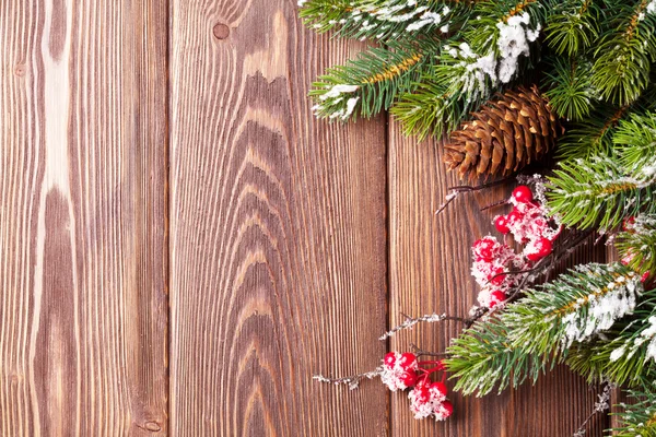 クリスマスのモミの木と雪 — ストック写真
