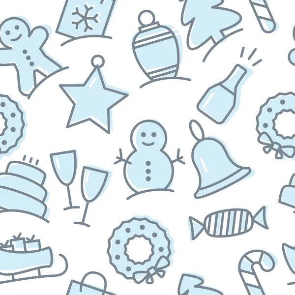 Christmas Icons set — Stok Vektör