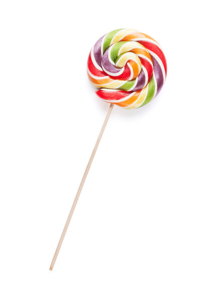 Цветной конфетный леденец
