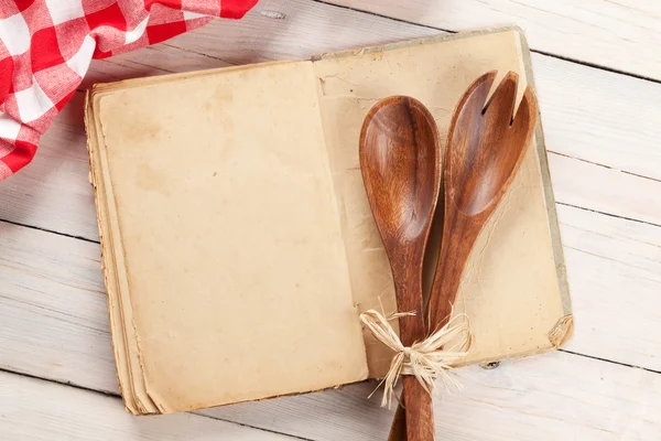 Vintage koken Receptenboek — Stockfoto