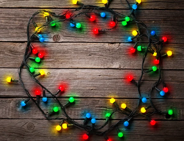Vánoční barevné osvětlení — Stock fotografie
