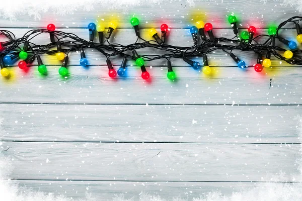 Christmas colorful lights — Stock Photo, Image