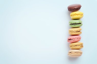 Renkli tatlı macarons 