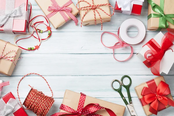 Christmas gift boxes — Stock Photo, Image