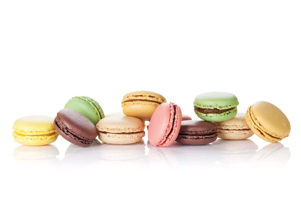 Pile of sweet colorful macaroons — Stock Photo, Image