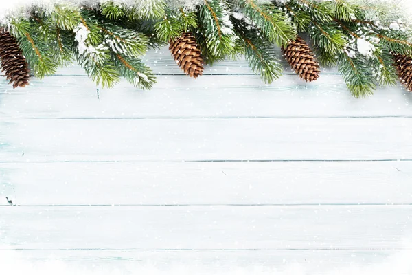 Fir tree on wooden table — ストック写真