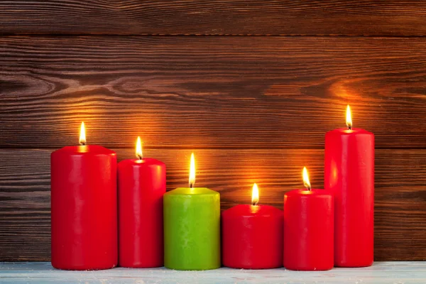 Natal velas coloridas — Fotografia de Stock