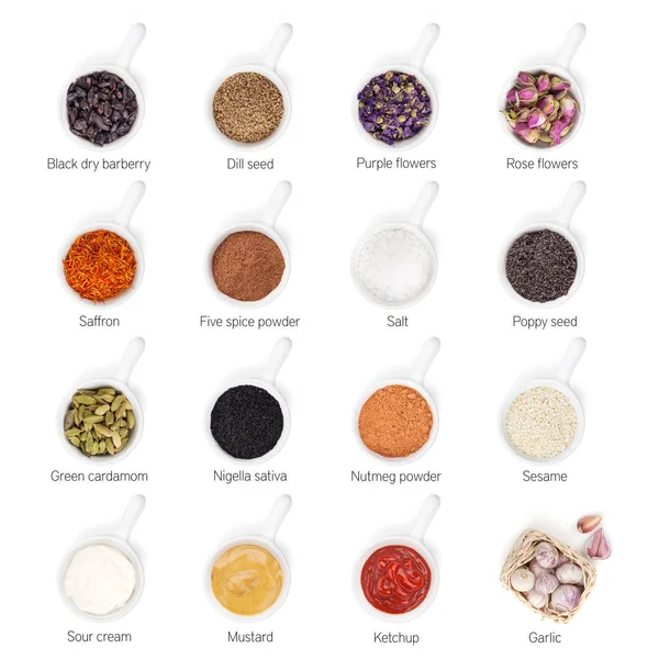 Especias de diferentes colores — Foto de Stock