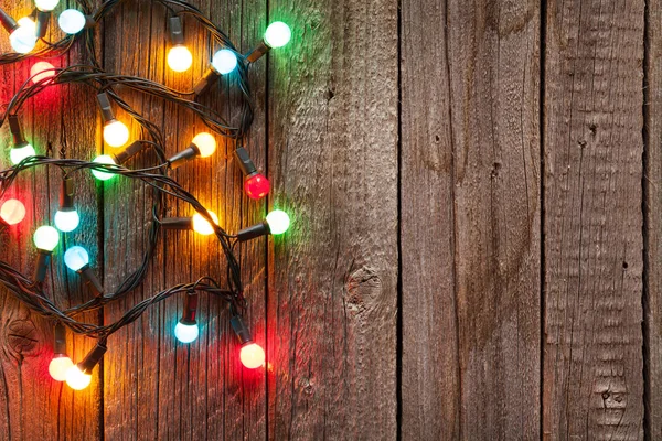 Weihnachten bunte Lichter — Stockfoto