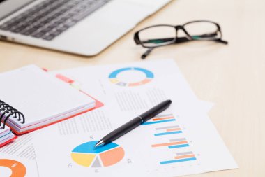 İşyeri dizüstü bilgisayar ve raporlar