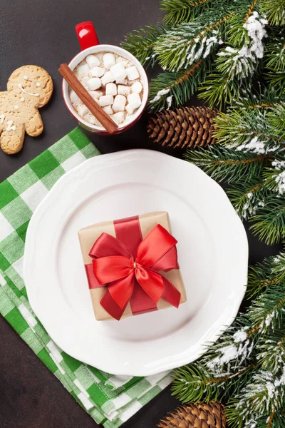 Tafelsilber zu Weihnachten — Stockfoto