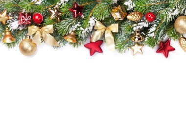 Noel çerçeve dekor ve köknar ağacı