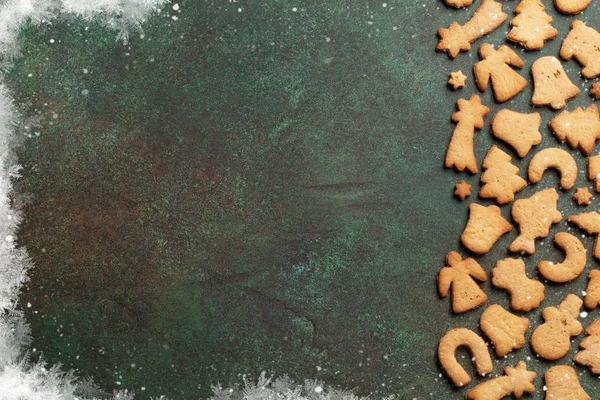 Fondo de Navidad con galletas — Foto de Stock