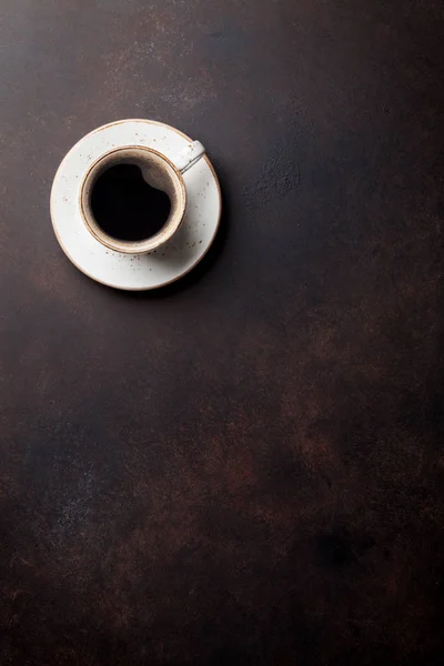 Copo de café branco na mesa — Fotografia de Stock