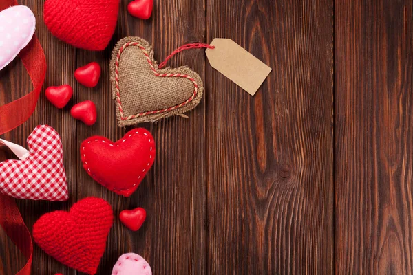 Sfondo San Valentino con cuori — Foto Stock