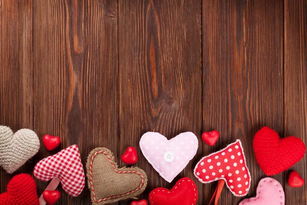 Sfondo San Valentino con cuori — Foto Stock