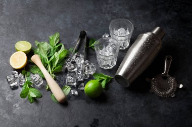 Mojito kokteyl yapımı