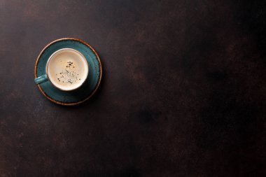 Masada mavi kahve fincanı