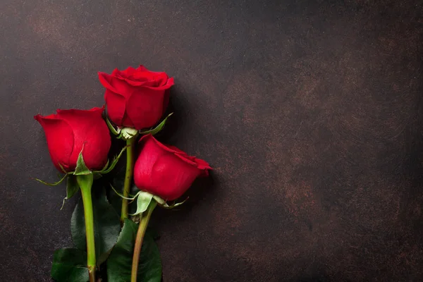 Троянди червоні квіти — стокове фото