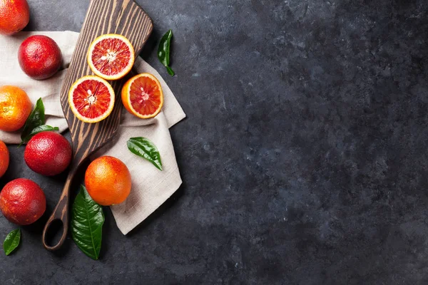 Frutos de laranja vermelhos frescos — Fotografia de Stock